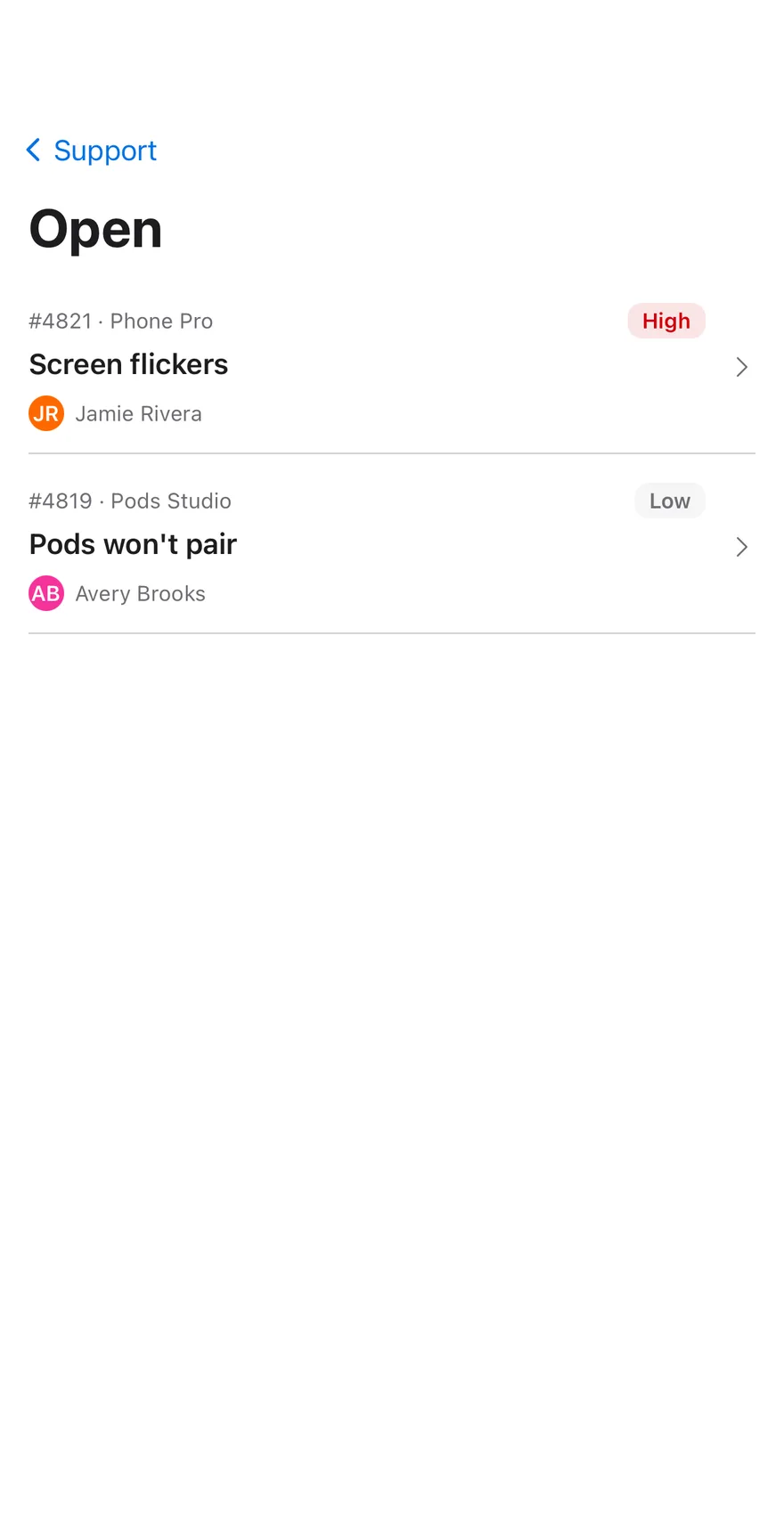 Inbox Support on iOS in light mode