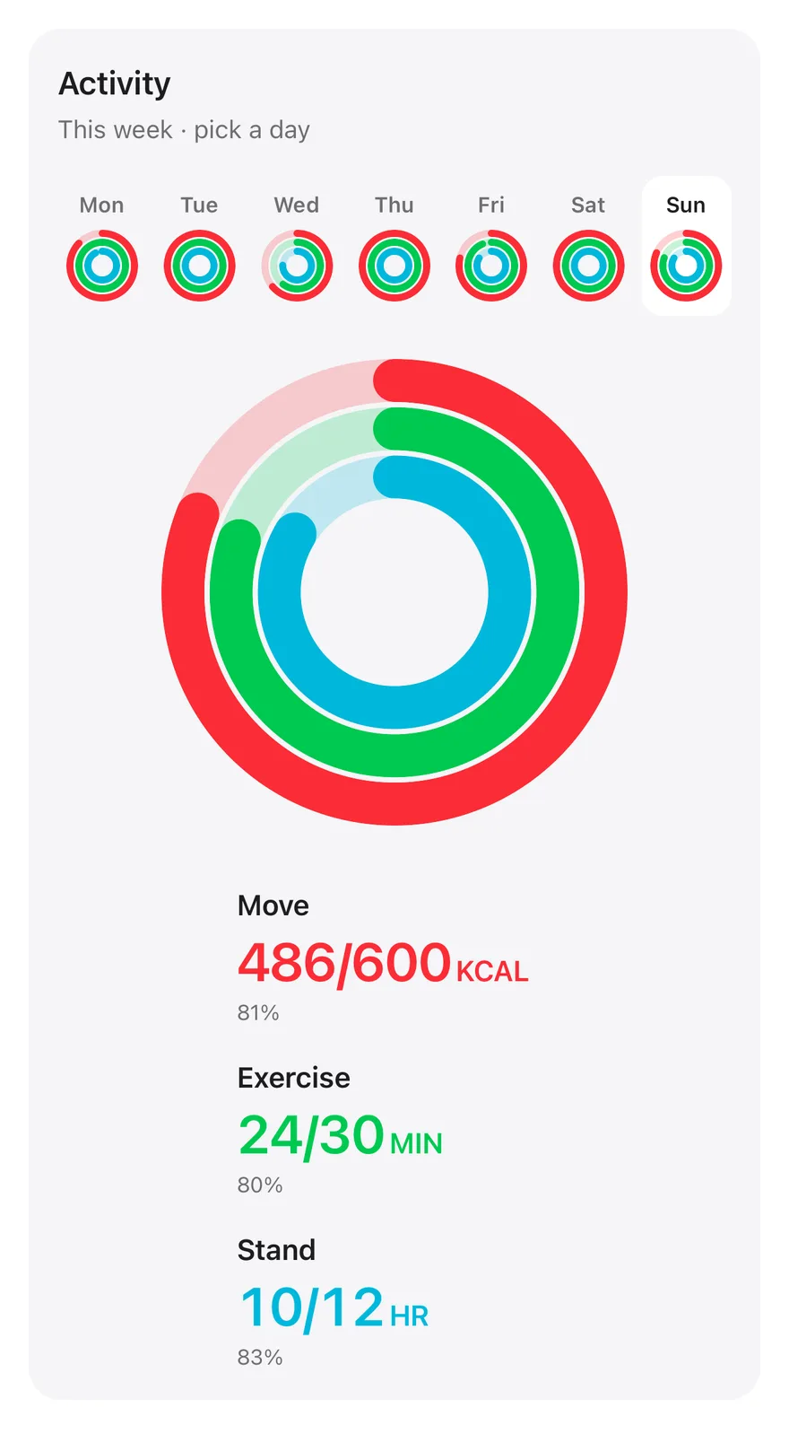 Radial (interactive) on iOS in light mode