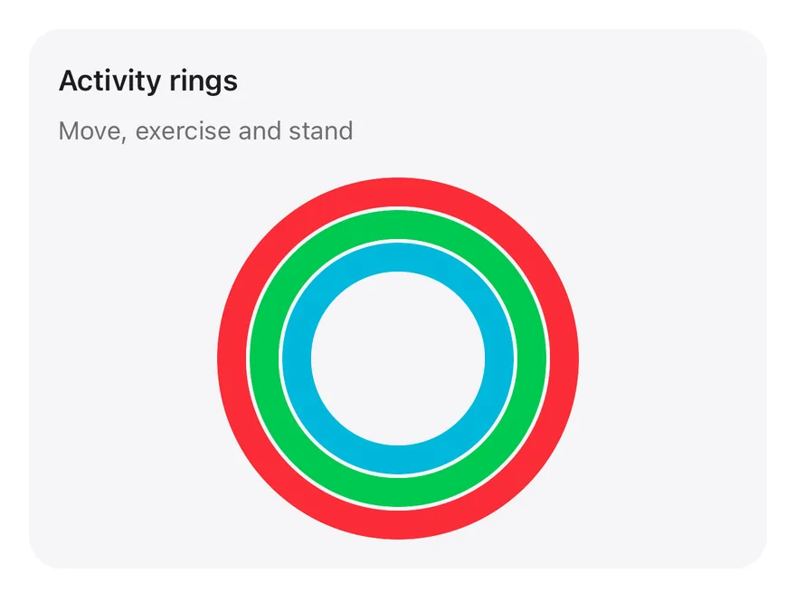 Radial (rings) on iOS in light mode