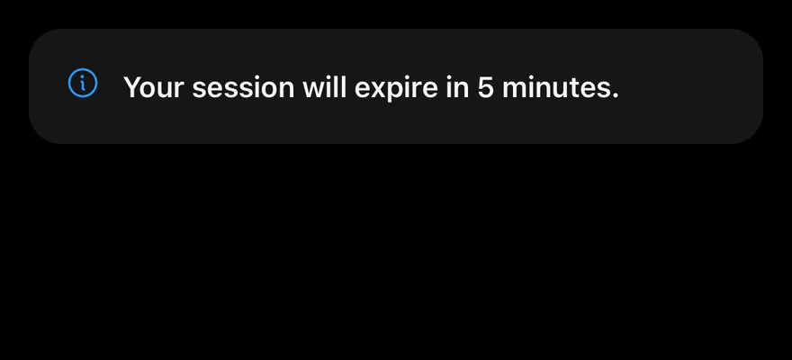 Alert (title only) on iOS in dark mode