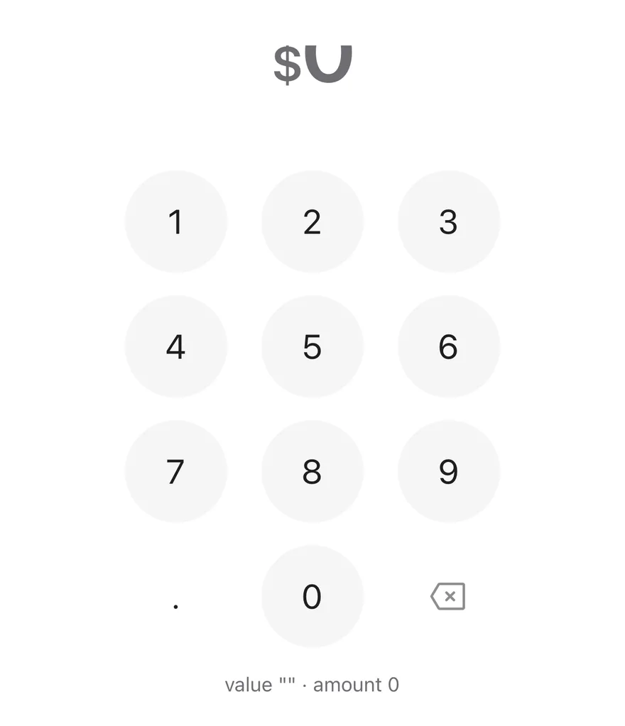 Amount Input (controlled) on iOS in light mode
