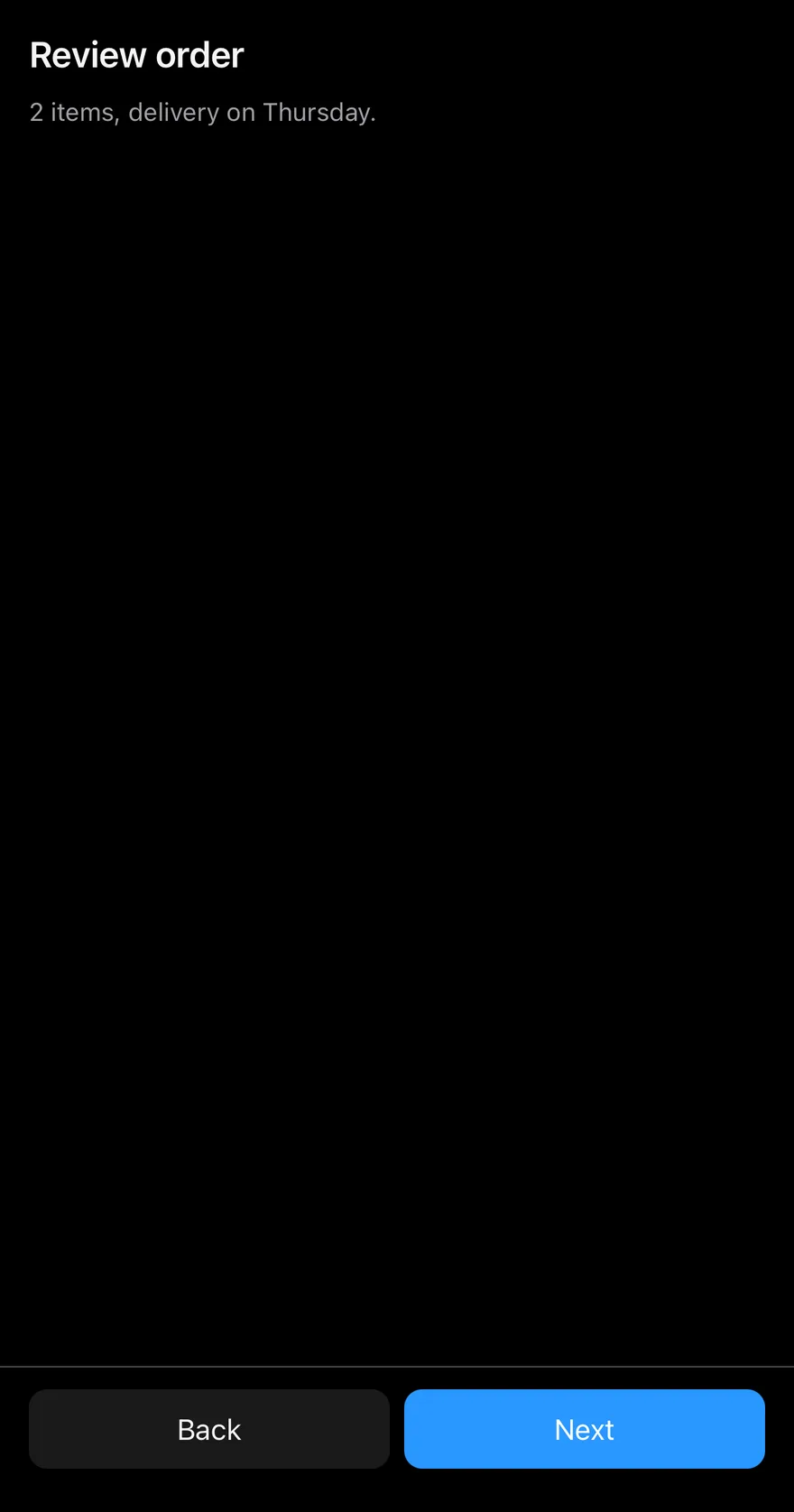 Bottom Bar (side by side) on iOS in dark mode