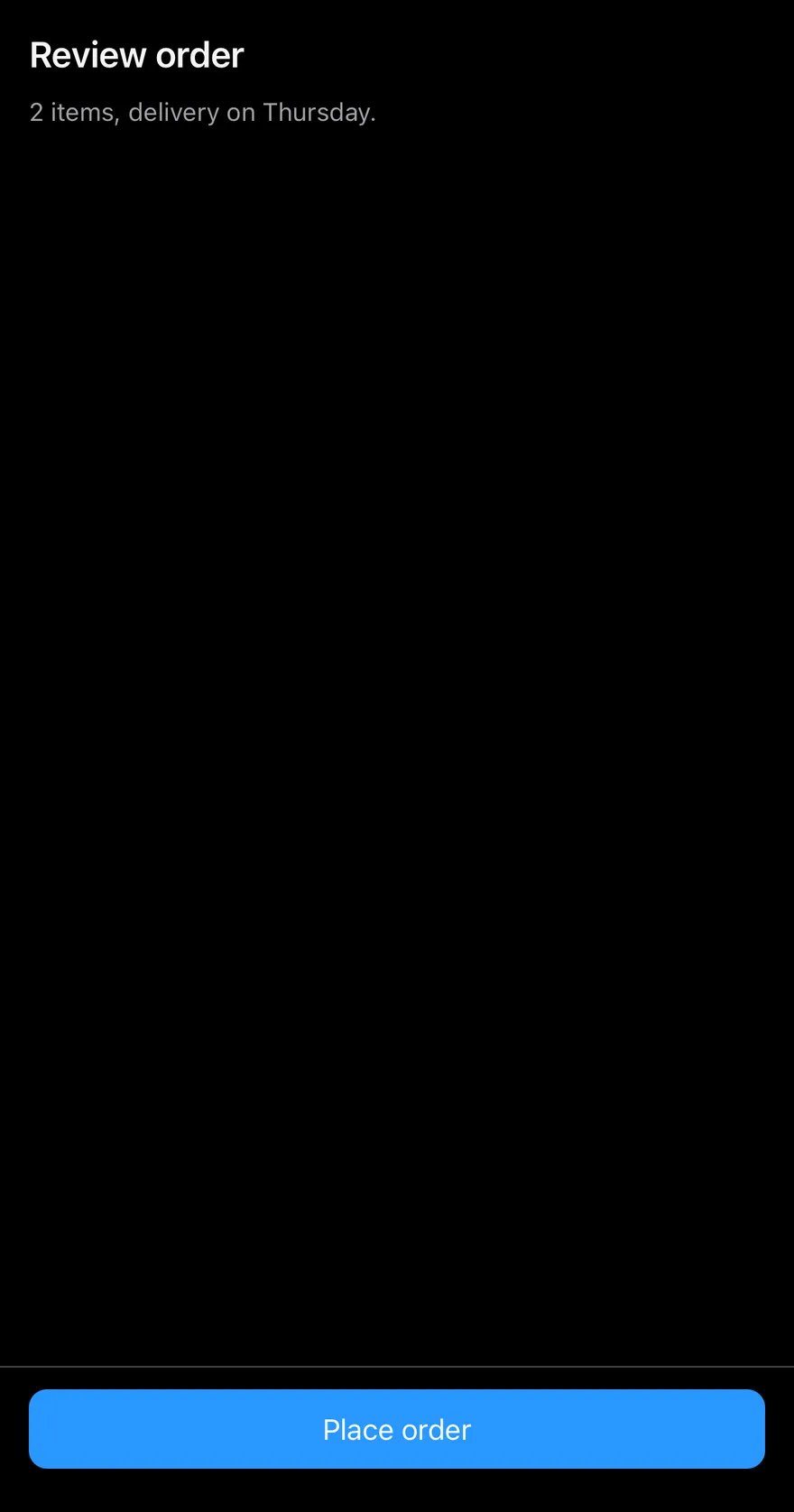 Bottom Bar (with separator) on iOS in dark mode