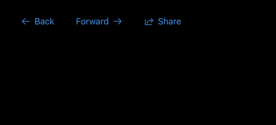 Button Group (plain) on iOS in dark mode