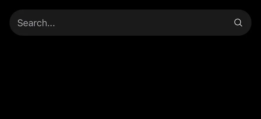 Button Group (with input) on iOS in dark mode