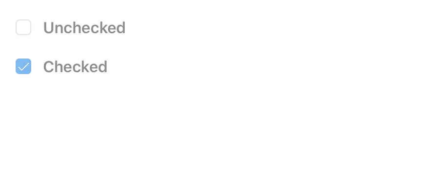 Checkbox (disabled) on iOS in light mode