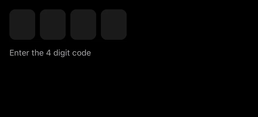 Inputotp (controlled) on iOS in dark mode