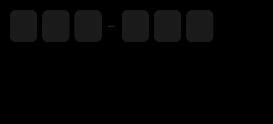 Inputotp on iOS in dark mode