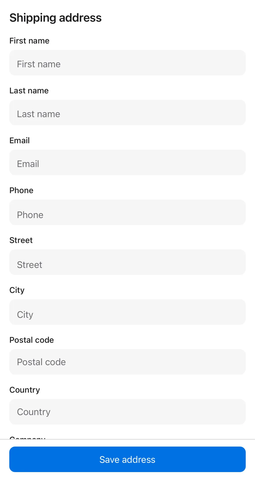 Keyboard Scroll View (with bottom bar) on iOS in light mode