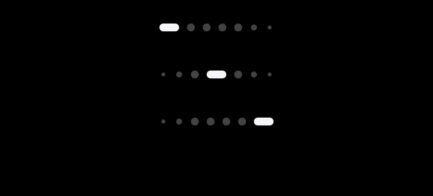 Page Indicator (many pages) on iOS in dark mode