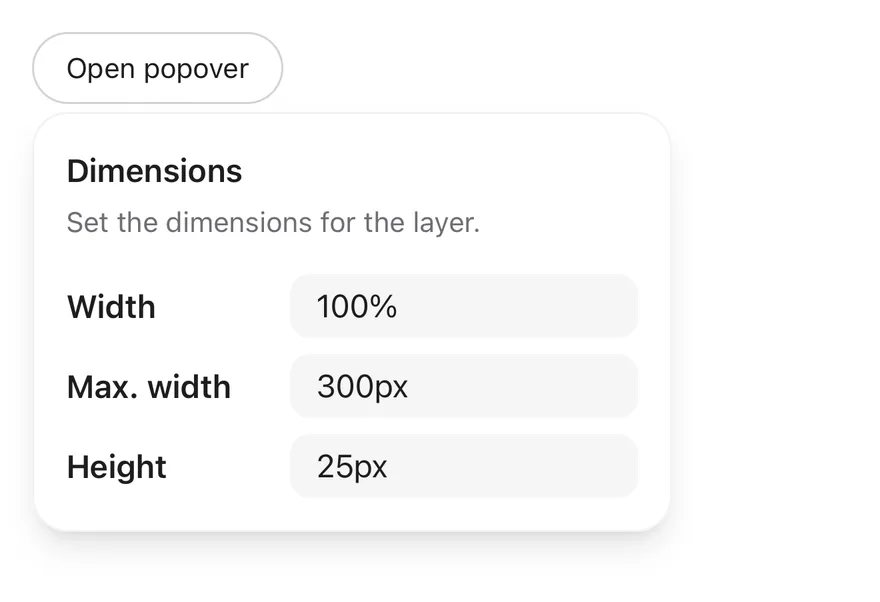 Popover on iOS in light mode