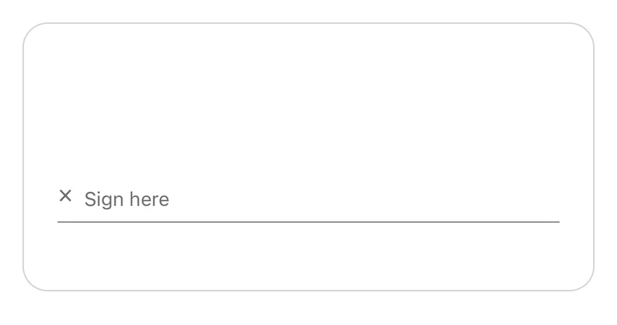 Signature Pad on iOS in light mode