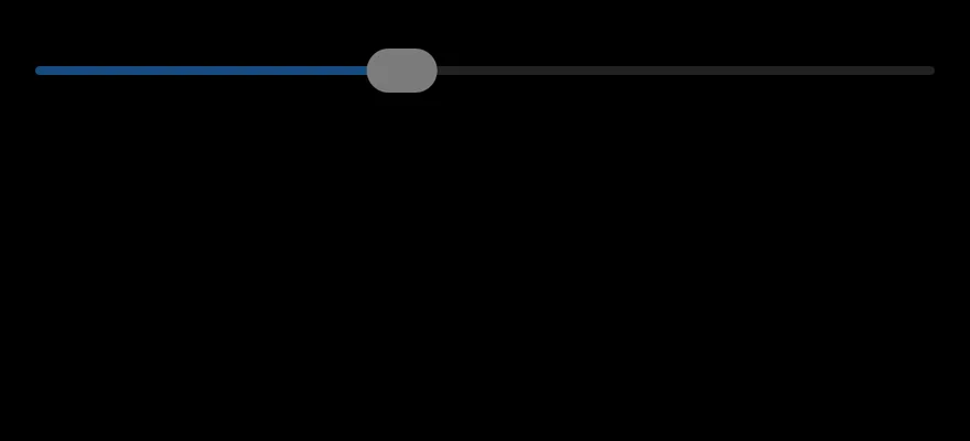 Slider (disabled) on iOS in dark mode