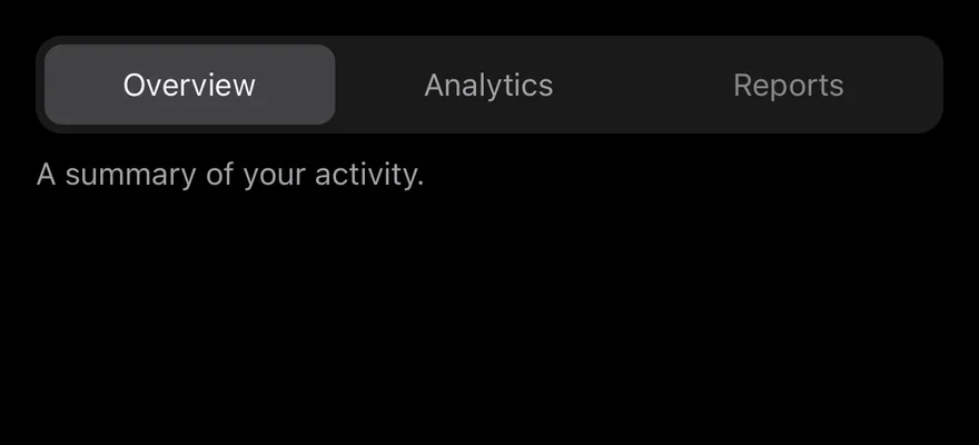 Tabs (disabled tab) on iOS in dark mode