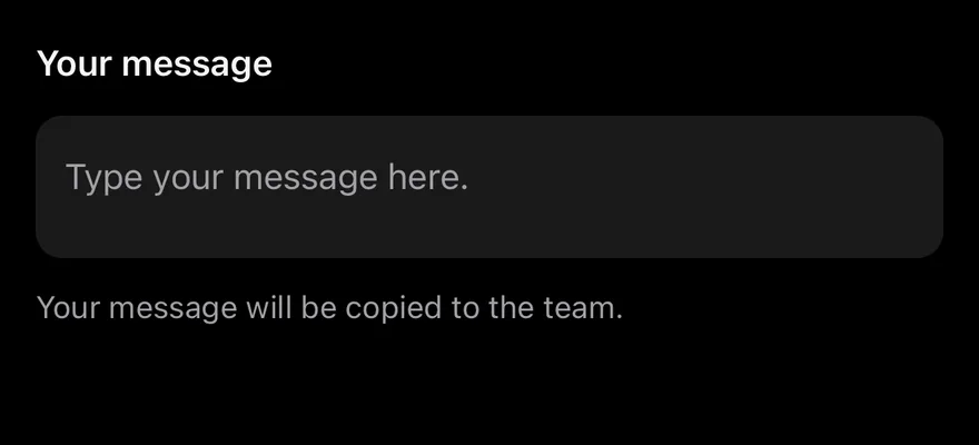 Textarea (with label) on iOS in dark mode