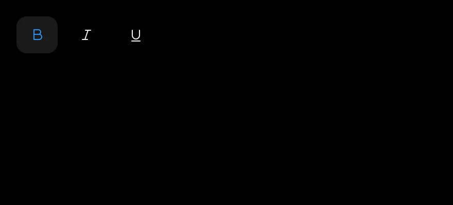 Toggle Group on iOS in dark mode