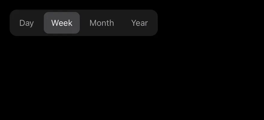 Toggle Group (segmented) on iOS in dark mode