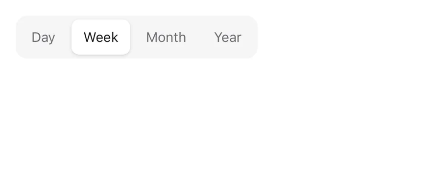 Toggle Group (segmented) on iOS in light mode