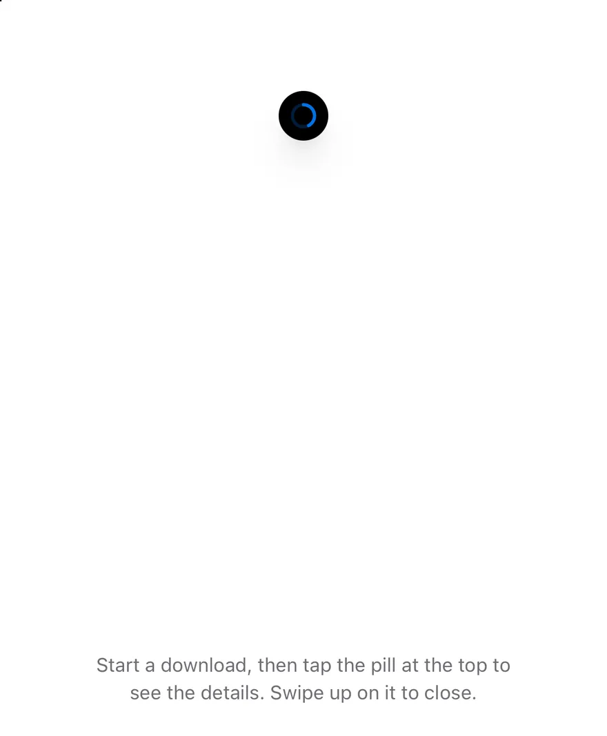 Island (minimal) on iOS in light mode
