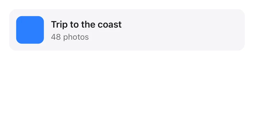 Preview Menu (custom preview) on iOS in light mode