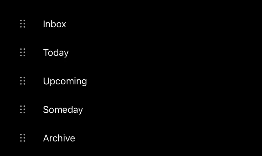 Reorder List (leading handle) on iOS in dark mode
