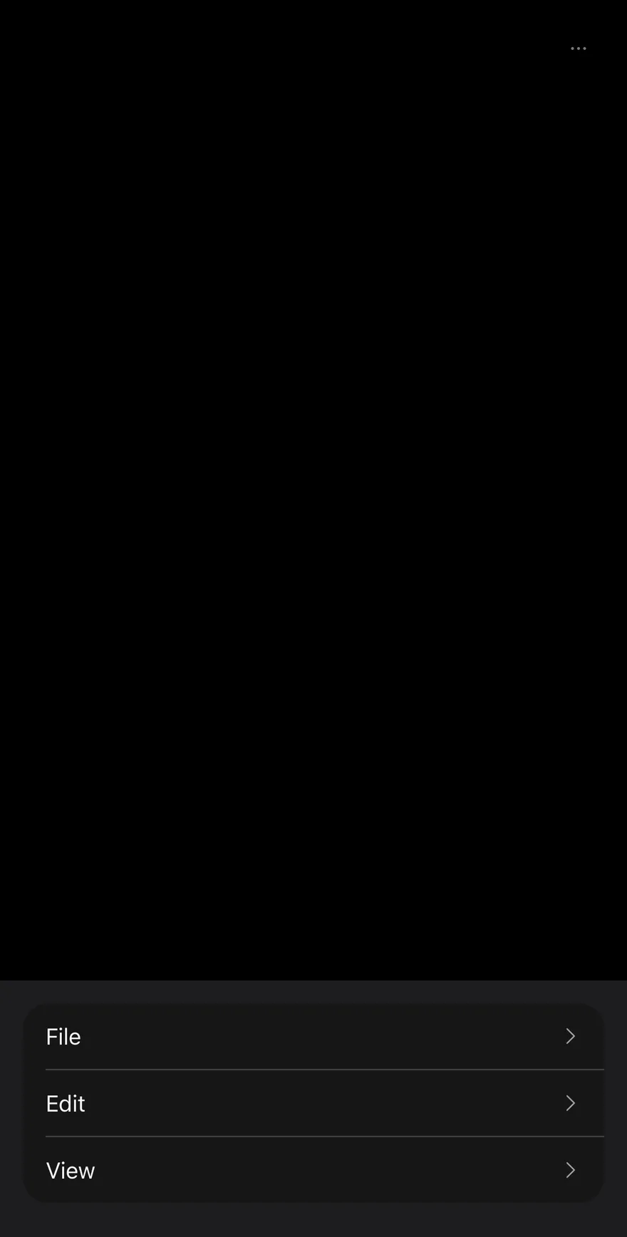 Action Bar on iOS in dark mode