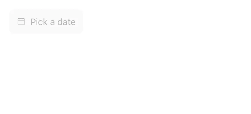 Date Picker (disabled) on iOS in light mode