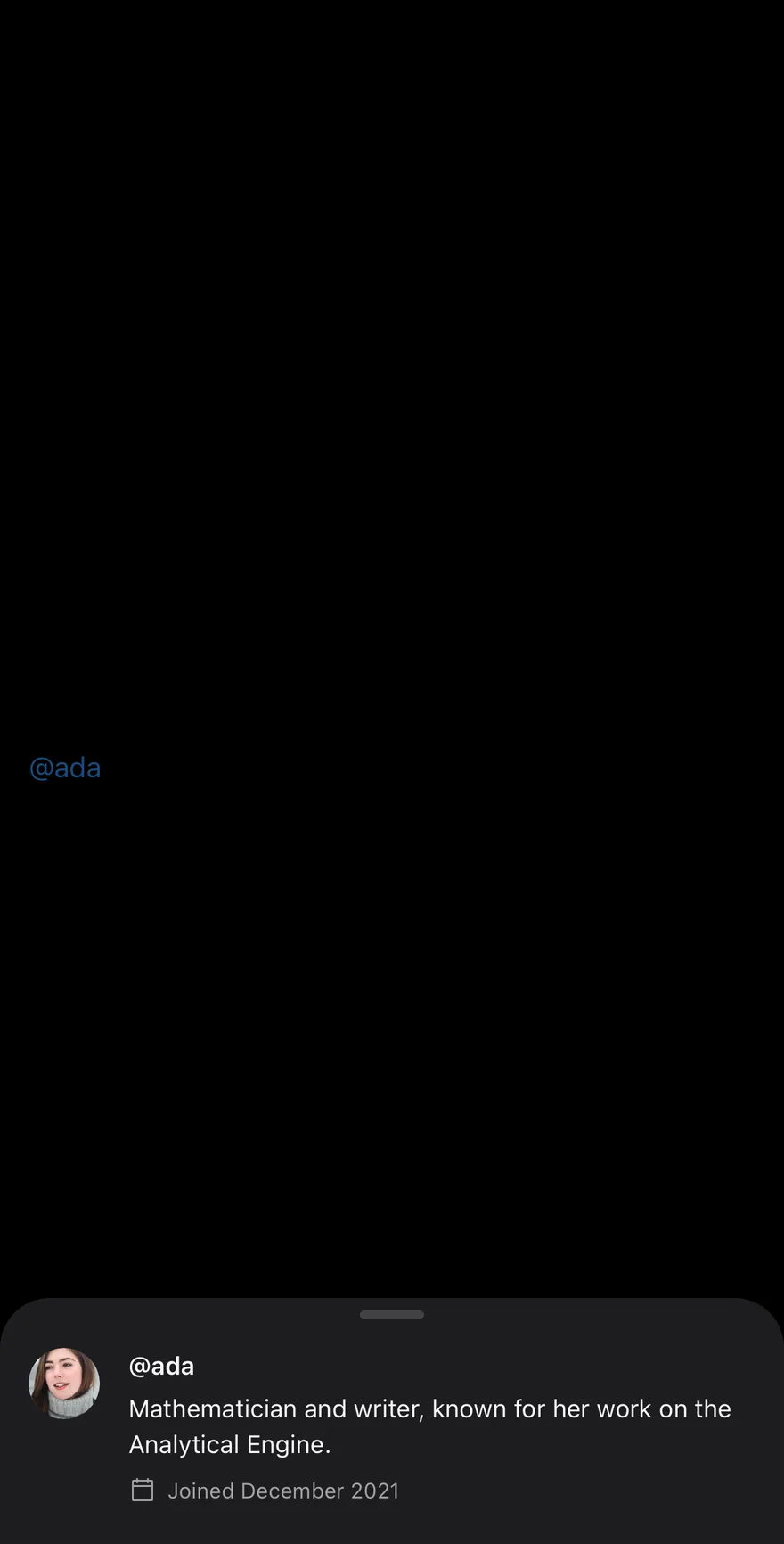 Preview (attached) on iOS in dark mode