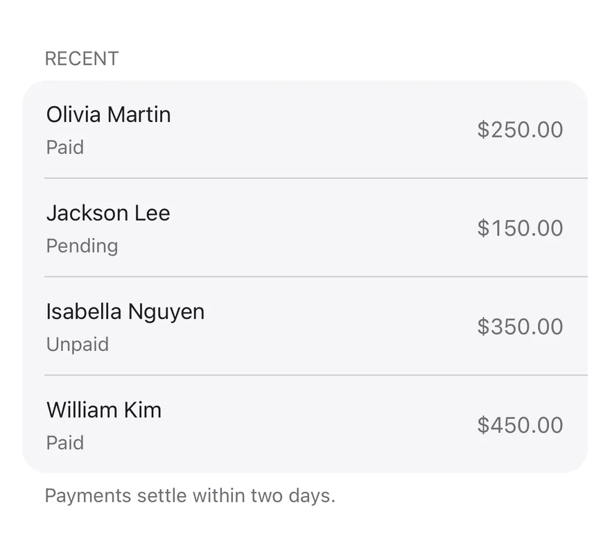 Table List (with flat list) on iOS in light mode